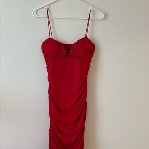 Elegant Red Women's Dress